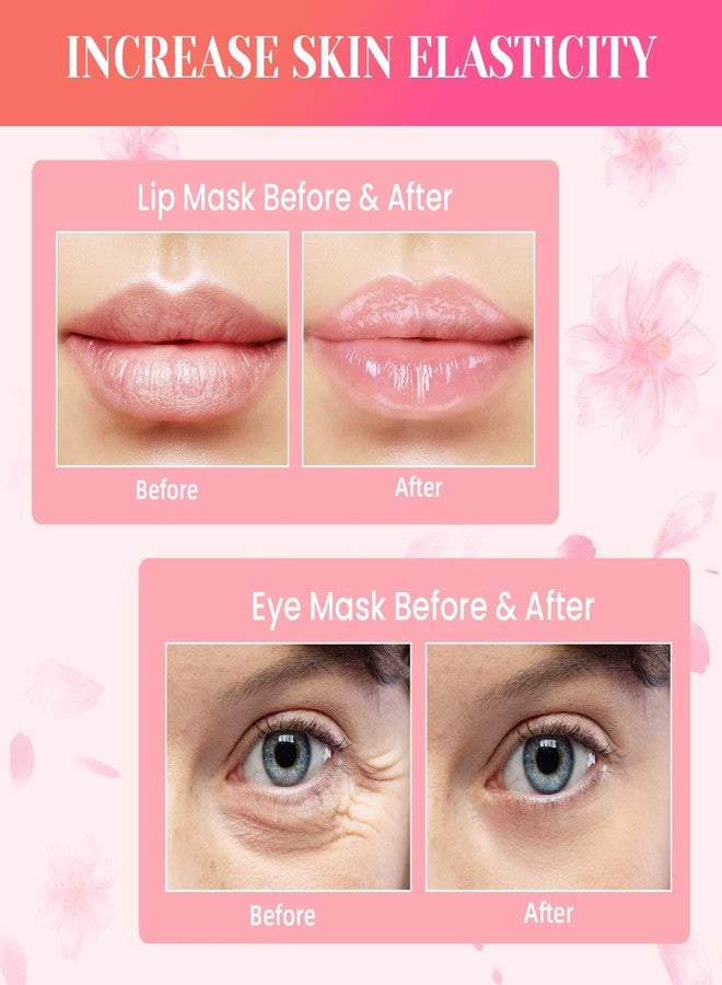 Epstur 30 Pairs Lip Masks & Eye Masks, 24K Gold Crystal Gel Collagen Eye Pads, Under Eye Patches for Puffy Eyes, Dark Circles, Bachelorette Party Favors, Bridesmaid Gifts, Wrinkles and Fine Lines - Image 3